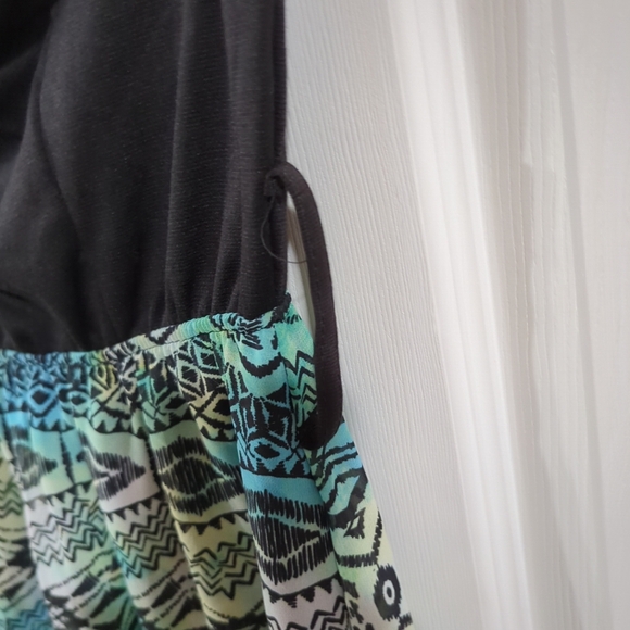 Sexy Black 🖤 & 💚Sea Green Cocktail Dress Hi-Low Strapless Size M Rue 21 NWT - Picture 10 of 13